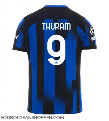 Inter Milan Marcus Thuram #9 Hjemmebanetrøje 2023-24 Kortærmet